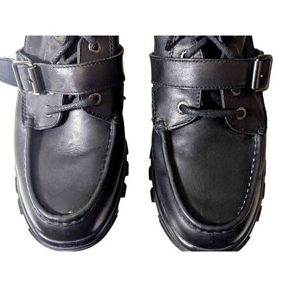 VTG 90s Polo Sport Ralph Lauren MB3501 Black Leather Hiking Boots Men\'s 13D main image 5